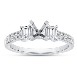 Now + Forever Diamond Engagement Ring Setting 1/2 ct tw 14K White Gold