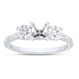 Now + Forever Diamond Engagement Ring Setting 7/8 ct tw 14K White Gold