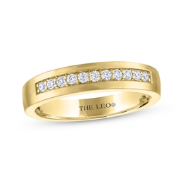 Men's THE LEO Diamond Wedding Band 1/4 ct tw 14K Yellow Gold