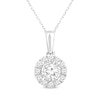 Thumbnail Image 1 of Lab-Created Diamonds by KAY Necklace & Earrings Gift Set 1 ct tw Sterling Silver
