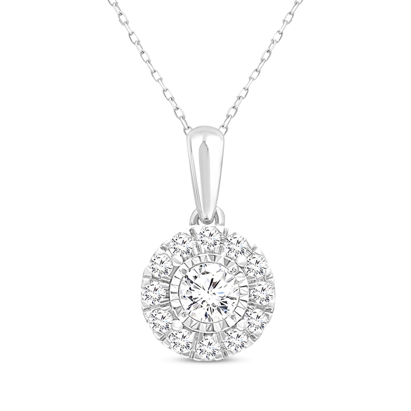 Lab-Created Diamonds by KAY Necklace & Earrings Gift Set 1 ct tw Sterling Silver