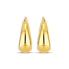 Thumbnail Image 2 of Hollow Rounded Triangle Puffed Hoop Earrings 14K Yellow Gold