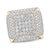 Thumbnail Image 1 of Men's Diamond Square Ring 4 ct tw 10K Yellow Gold