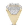 Thumbnail Image 3 of Men's Diamond Square Ring 4 ct tw 10K Yellow Gold