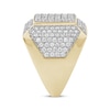 Thumbnail Image 2 of Men's Diamond Square Ring 4 ct tw 10K Yellow Gold