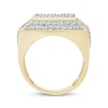 Thumbnail Image 3 of Men's Diamond Square Ring 4 ct tw 10K Yellow Gold