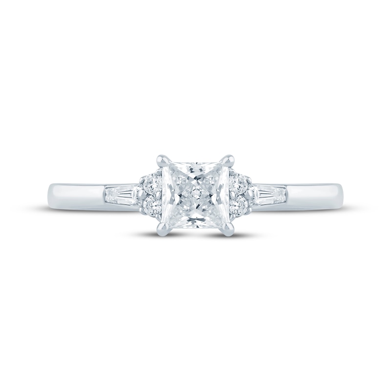 Main Image 3 of Now + Forever Princess-Cut Diamond Engagement Ring 3/4 ct tw 14K White Gold