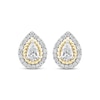 Thumbnail Image 2 of Threads of Love Lab-Grown Diamond Stud Earrings 1-1/2 ct tw 14K Two-Tone Gold