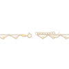 Thumbnail Image 4 of Diamond-Cut Bead Scalloped Station Anklet 10K Yellow Gold 10"