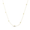 Thumbnail Image 2 of Bead Station Necklace Hollow 10K Yellow Gold 18&quot;
