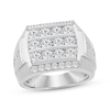 Thumbnail Image 1 of KAY Lab-Grown Diamonds Men's Multi-Row Fashion Ring 2 ct tw 10K White Gold