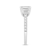 Thumbnail Image 3 of Now + Forever Lab-Grown Diamonds Emerald-Cut Three-Stone Engagement Ring 2 ct tw 14K White Gold