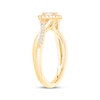Thumbnail Image 2 of Now + Forever Round-Cut Diamond Halo Engagement Ring 1/4 ct tw 10K Two-Tone Gold