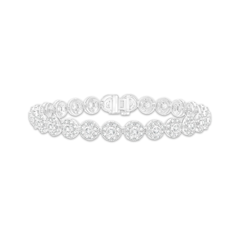 Main Image 1 of KAY Lab-Grown Diamonds Link Bracelet 5 ct tw 10K White Gold 7&quot;