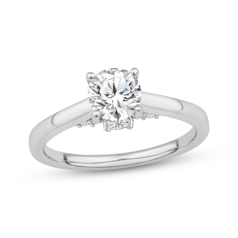 Main Image 1 of Now + Forever Round-Cut Diamond Solitaire Engagement Ring 1 ct tw 10K White Gold (I/I3)