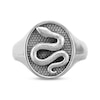 Thumbnail Image 4 of Men's Snake Signet Ring Sterling Silver