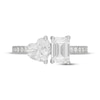Thumbnail Image 3 of Neil Lane Artistry Heart-Shaped & Emerald-Cut Lab-Grown Diamond Toi et Moi Engagement Ring 2-1/3 ct tw 14K White Gold