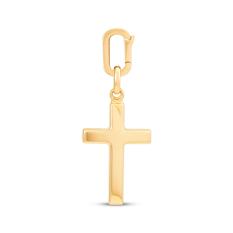 Main Image 1 of Charmed Memories Flat Cross Charm 10K Yellow Gold