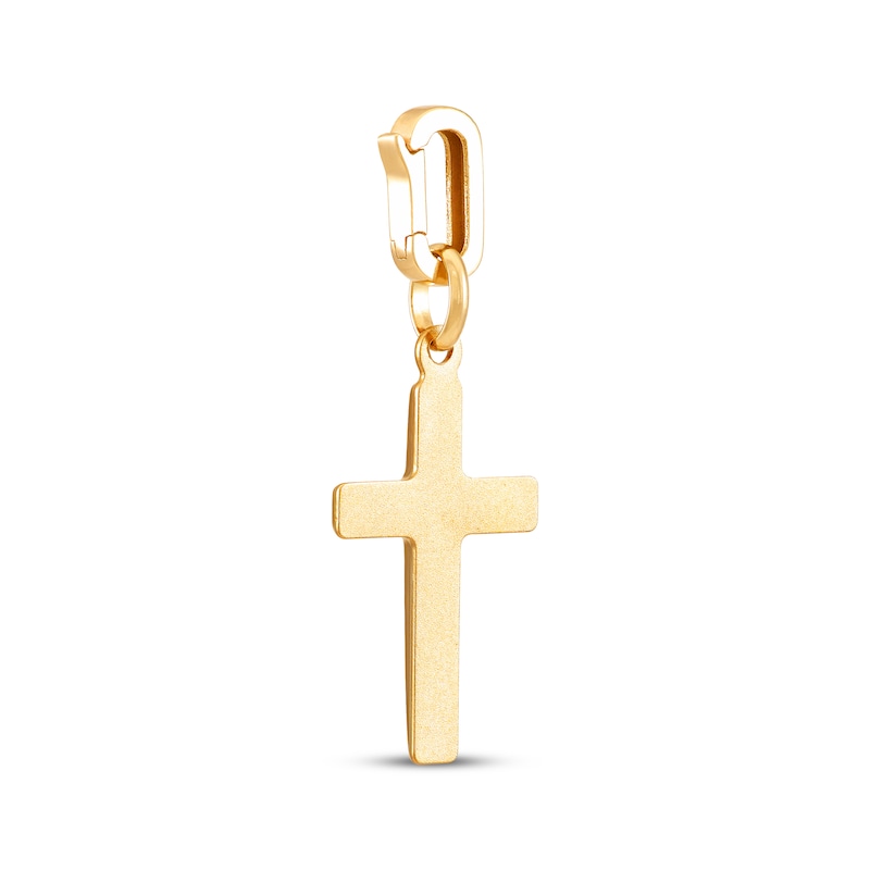 Main Image 4 of Charmed Memories Flat Cross Charm 10K Yellow Gold