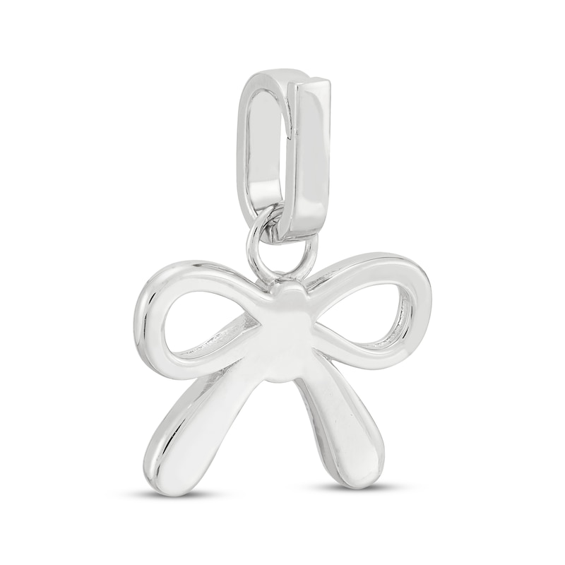 Main Image 4 of Charmed Memories Bow Charm Sterling Silver