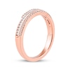 Thumbnail Image 2 of Diamond Three-Row Spiral Ring 1/4 ct tw 10K Rose Gold