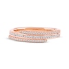 Thumbnail Image 3 of Diamond Three-Row Spiral Ring 1/4 ct tw 10K Rose Gold