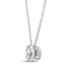 Thumbnail Image 2 of KAY Lab-Grown Diamonds Round-Cut Bezel-Set Solitaire Necklace 1/3 ct tw 14K White Gold (F/SI2) 18&quot;