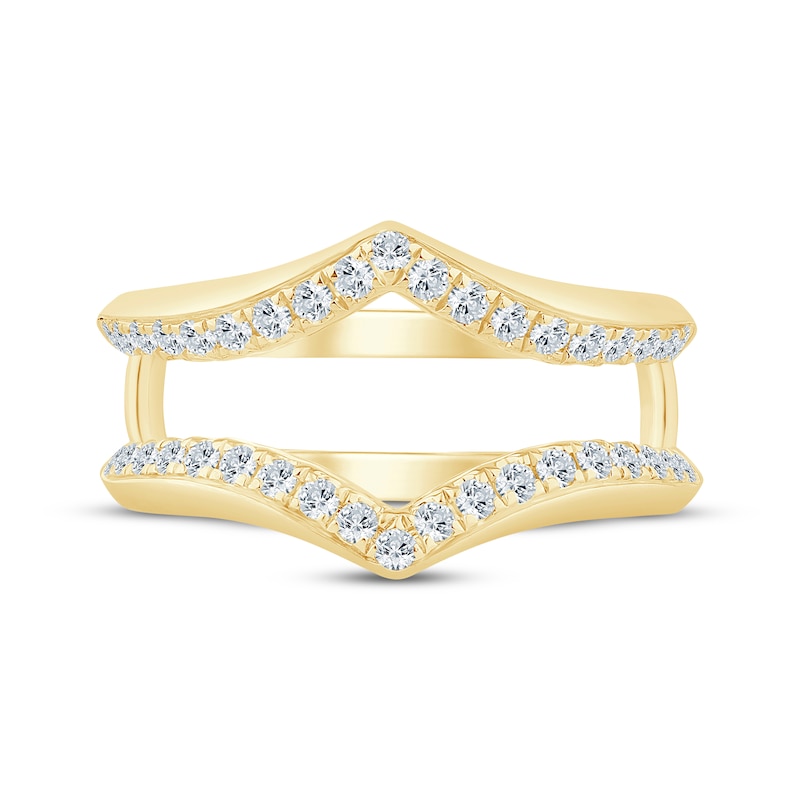 Main Image 3 of Now + Forever Diamond Chevron Enhancer Ring 1/2 ct tw 14K Yellow Gold