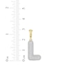 Thumbnail Image 3 of Diamond Puff Letter L Initial Charm 1/3 ct tw 10K Yellow Gold