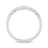 Thumbnail Image 2 of Now + Forever Diamond Two-Row Faux Stack Anniversary Ring 1/5 ct tw 14K White Gold