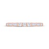 Thumbnail Image 3 of Now + Forever Round & Baguette-Cut Diamond Anniversary Ring 1/3 ct tw 10K Rose Gold