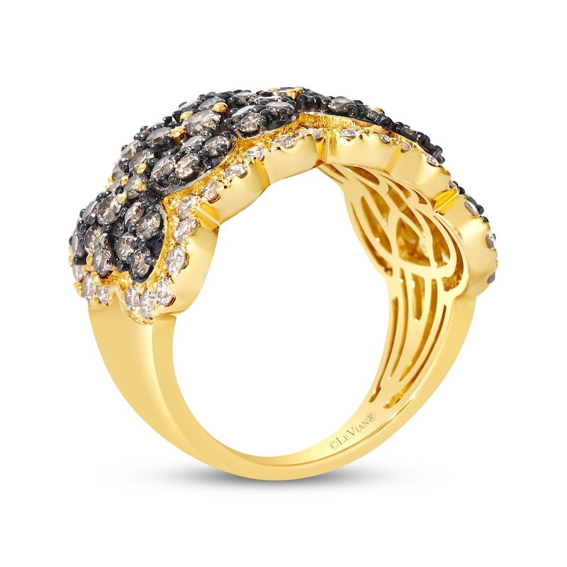 Main Image 2 of Le Vian Vault Diamond Flower Ring 2-3/8 ct tw 14K Honey Gold