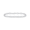 Thumbnail Image 1 of Diamond Link Bracelet 1/5 ct tw 10K White Gold 7&quot;