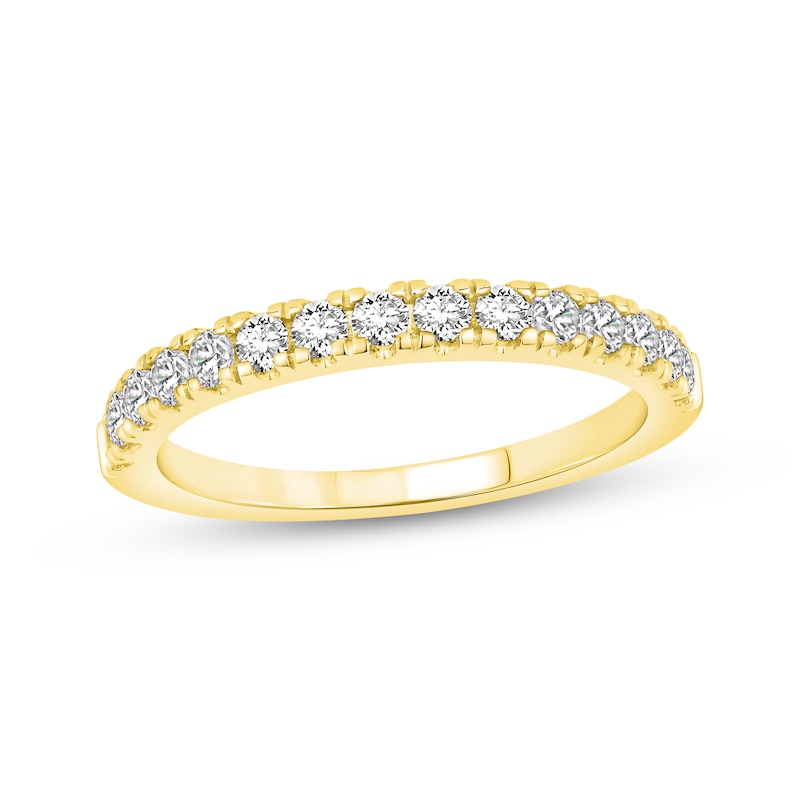 Main Image 1 of Now + Forever Lab-Grown Diamond Anniversary Ring 1/2 ct tw 14K Yellow Gold
