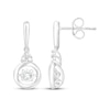 Thumbnail Image 1 of Unstoppable Love Diamond Circle Drop Earrings 1/6 ct tw Sterling Silver