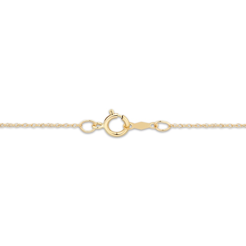 Main Image 4 of Dolphin Necklace 14K Yellow Gold 18"