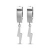 Thumbnail Image 2 of Men's Lightning Dangle Hoop Earrings Stainless Steel