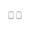 Thumbnail Image 2 of STUDIO BY KAY Emerald-Cut Mother-of-Pearl Stud Earrings Sterling Silver