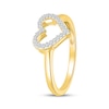 Thumbnail Image 2 of Diamond Heart Outline Ring 1/10 ct tw 10K Yellow Gold