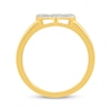 Thumbnail Image 3 of Diamond Heart Outline Ring 1/10 ct tw 10K Yellow Gold