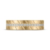 Thumbnail Image 3 of Now + Forever Men's Diamond Diagonal Grooved Wedding Band 1/4 ct tw 10K Yellow Gold