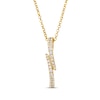 Thumbnail Image 1 of Le Vian Good Karma Diamond Bypass Drop Necklace 1/4 ct tw 14K Honey Gold 19"