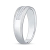 Thumbnail Image 2 of Now + Forever Men's Diamond Knurled Wedding Band 1/4 ct tw 10K White Gold