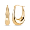Thumbnail Image 1 of STUDIO BY KAY Oval Crescent Hoop Earrings 24K Yellow Gold Vermeil Sterling Silver 31mm