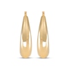 Thumbnail Image 2 of STUDIO BY KAY Oval Crescent Hoop Earrings 24K Yellow Gold Vermeil Sterling Silver 31mm