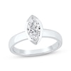 Thumbnail Image 1 of Now + Forever Lab-Grown Diamonds Marquise-Cut Bezel-Set Solitaire Engagement Ring 1 ct tw 14K White Gold (F/VS2)