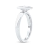 Thumbnail Image 2 of Now + Forever Lab-Grown Diamonds Marquise-Cut Bezel-Set Solitaire Engagement Ring 1 ct tw 14K White Gold (F/VS2)