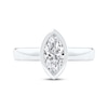 Thumbnail Image 4 of Now + Forever Lab-Grown Diamonds Marquise-Cut Bezel-Set Solitaire Engagement Ring 1 ct tw 14K White Gold (F/VS2)