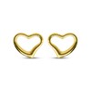 Thumbnail Image 2 of Reaura Heart-Shaped Stud Earrings 14K Yellow Gold