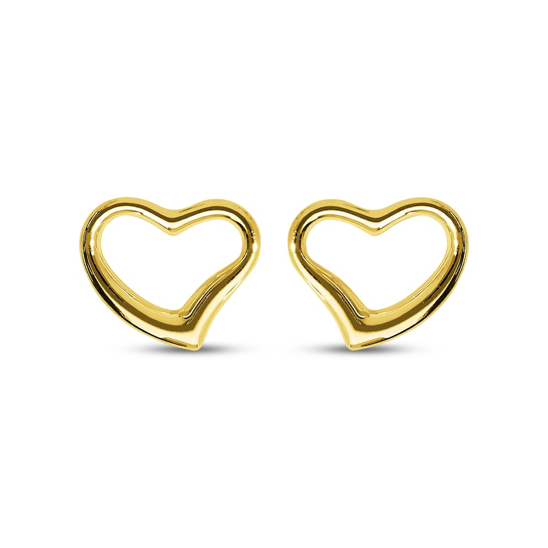 Main Image 2 of Reaura Heart-Shaped Stud Earrings 14K Yellow Gold